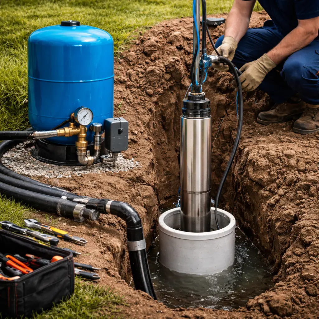 Well pump installation Port Colborne Ontario Canada